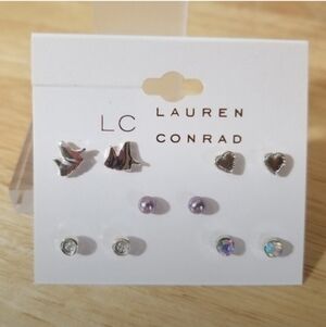LC Lauren Conrad-5 Pair Earring Set 💜